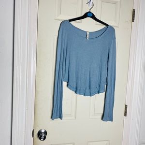 Jolie top long sleeve M blue euc womens